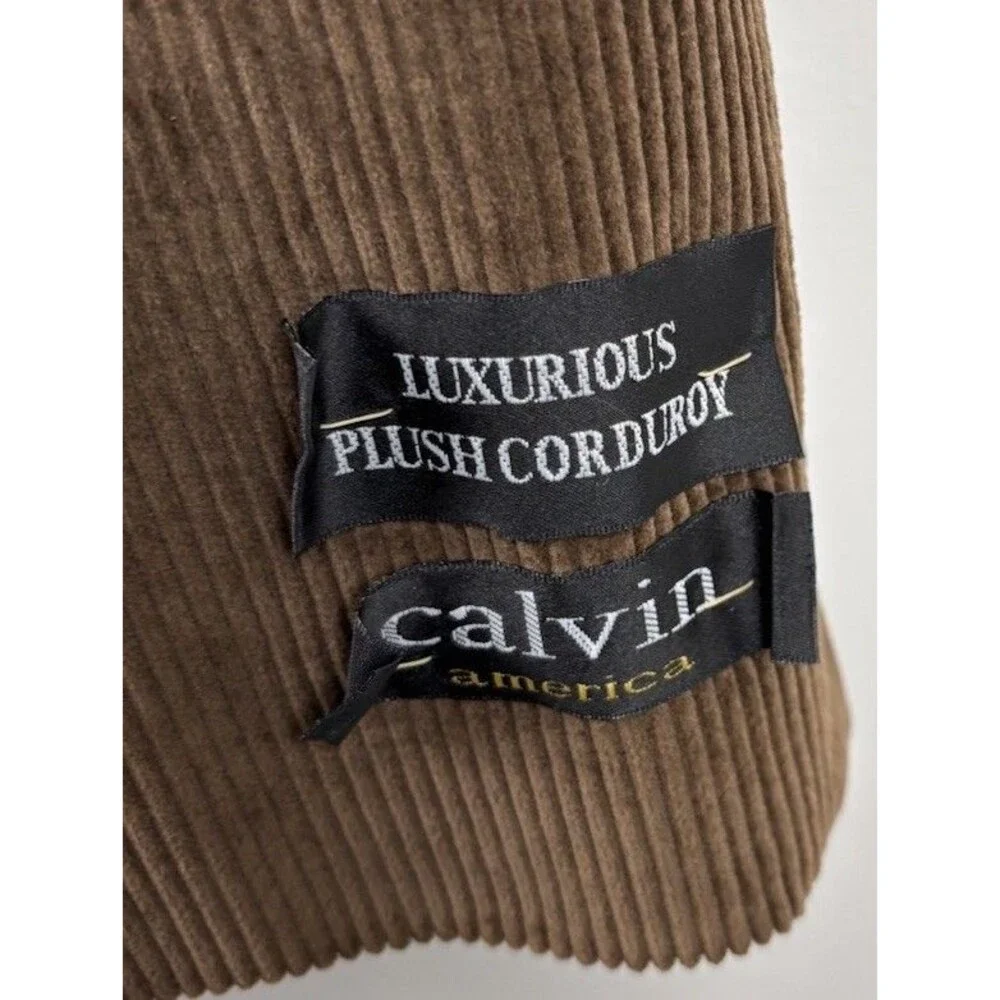 Calvin America Blazer Mens 48L Brown Corduroy Sport Coat Jacket NWT Vintage